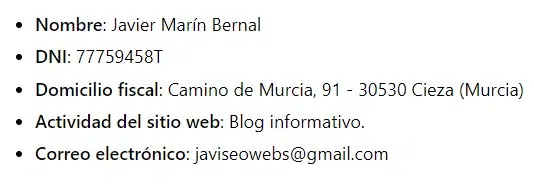 datos de identificacion datos de identificacion