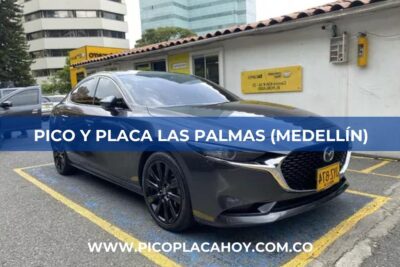 pico y placa Las Palmas Medellin particulares 1 Pico y Placa Motos Las Palmas (Medellín)