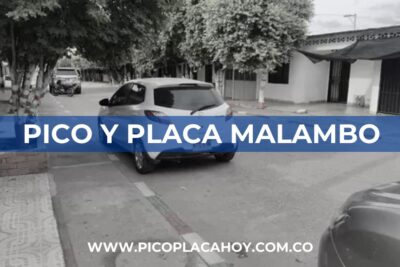 pico y placa Malambo particulares Pico y Placa en Malambo para Vehículos Particulares