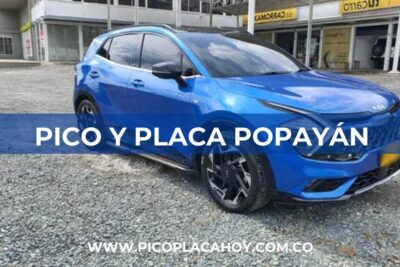 pico y placa Popayan particulares 1 Pico y Placa Motos Popayán