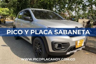 pico y placa Sabaneta particulares 1 Pico y Placa Motos Sabaneta