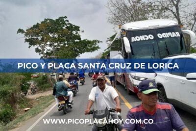 pico y placa Santa Cruz de Lorica Pico y Placa Santa Cruz de Lorica