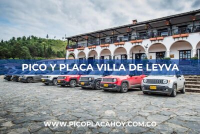 pico y placa Villa de Leyva particulares 1 Pico y Placa en Villa de Leyva para Vehículos Particulares